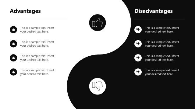 Yin and Yang Comparison Slide Template for PowerPoint