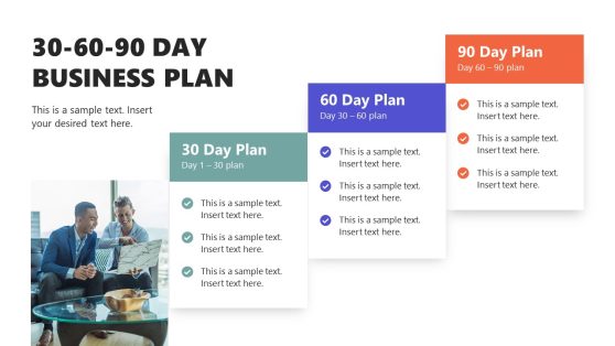 30 60 90 Day Business Plan PowerPoint Template