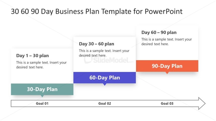 PowerPoint Template for 30 60 90 Day Business Plan Presentation