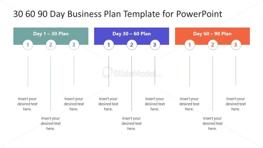 30 60 90 Day Business Plan Slide for Presentation