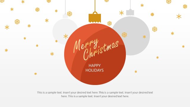 Editable Merry Christmas PPT Template
