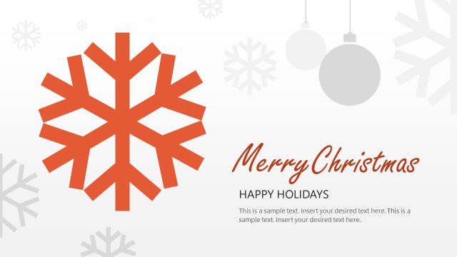 Merry Christmas Slide PowerPoint Template