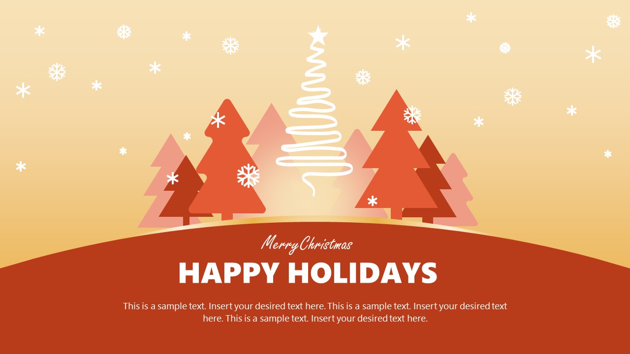 Merry Christmas Slide Template for PowerPoint Merry Christmas Slide Template for PowerPoint
