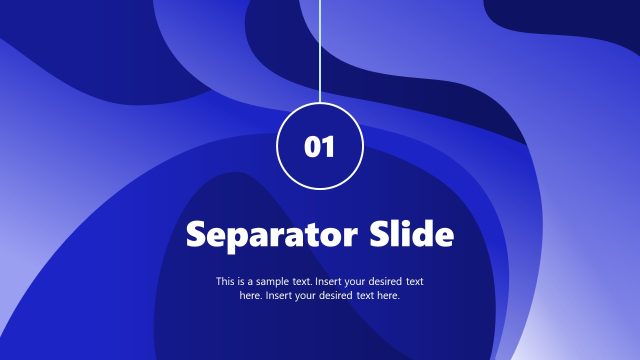 Editable Navy Blue Abstract PPT Background