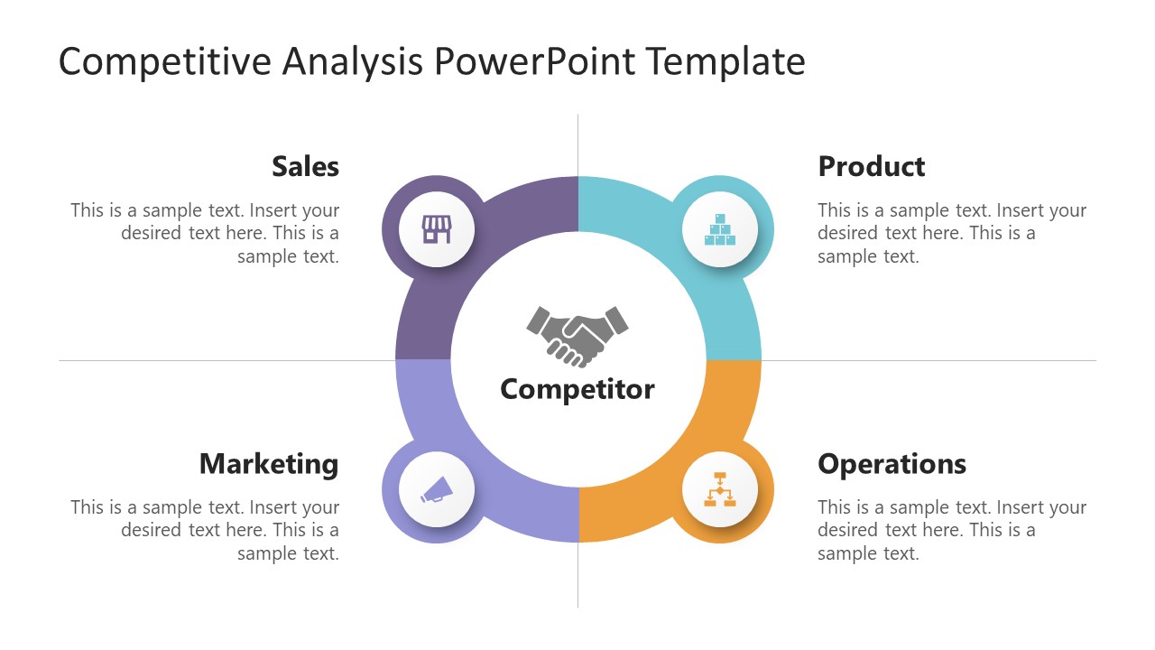 Competitive Analysis Diagram Template for PowerPoint 