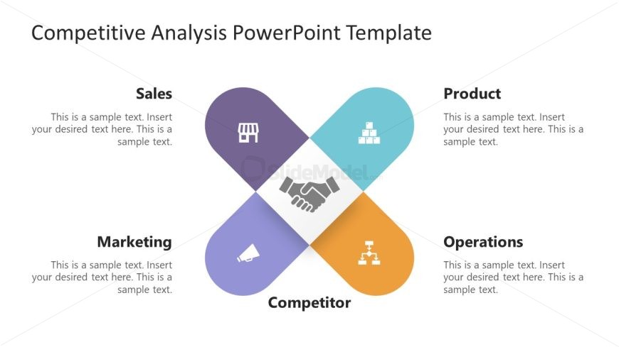 PPT Template for Competitive Analysis Diagram 