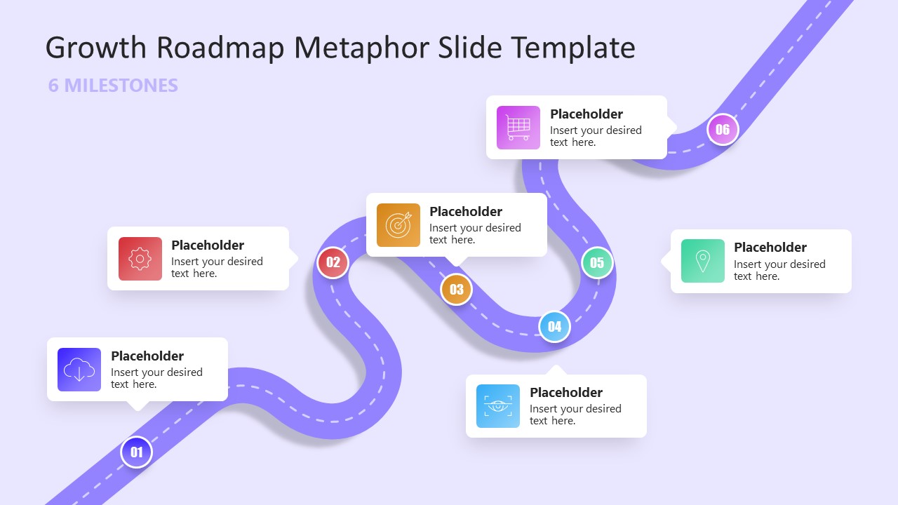 Growth Roadmap Metaphor Slide Template