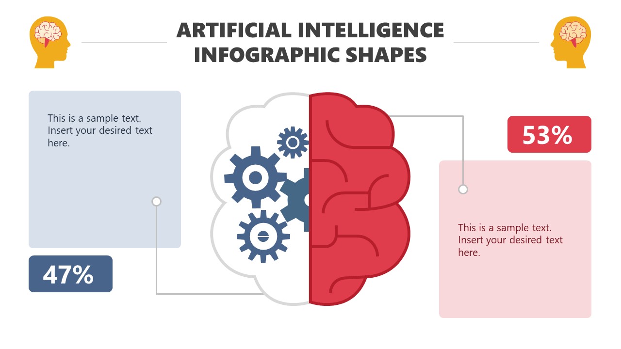 Artificial Intelligence Infographic Shapes Template for PowerPoint 