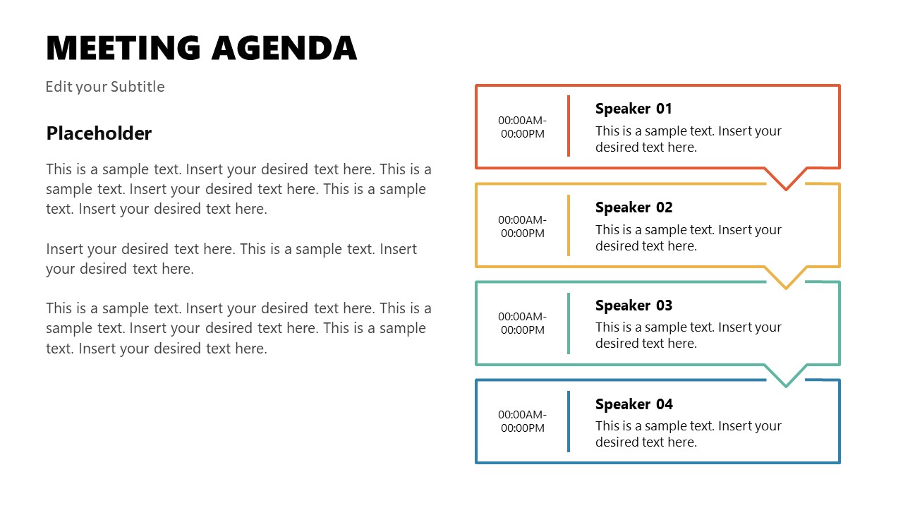 Meeting Agenda Template for PowerPoint