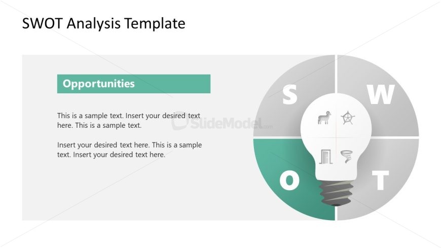 SWOT Analysis PowerPoint Template Slide 