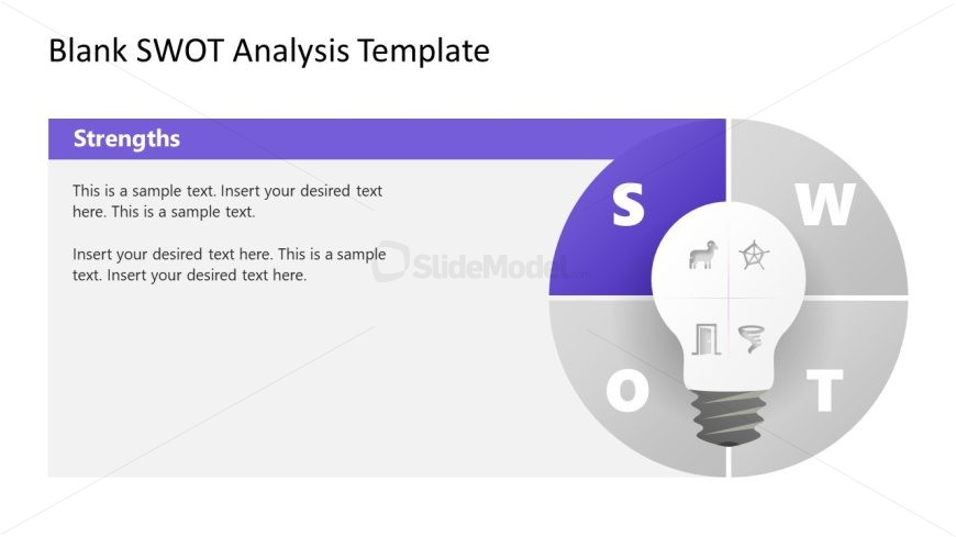 Blank SWOT Analysis Template for Presentation 