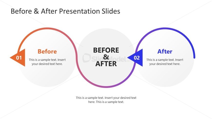 Before & After Presentation Template Slide 