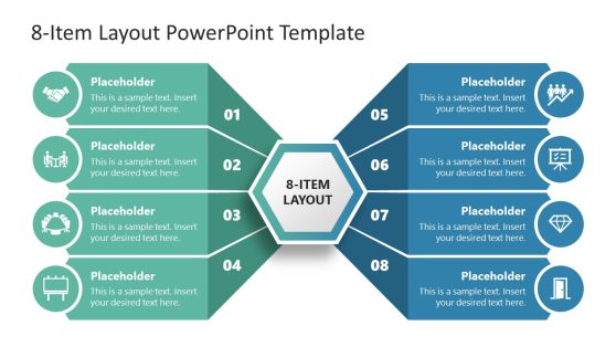 8-Item Layout PowerPoint Template