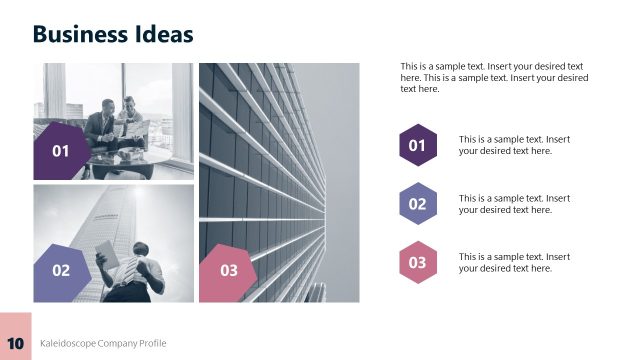 Business Ideas Slide for PPT Template