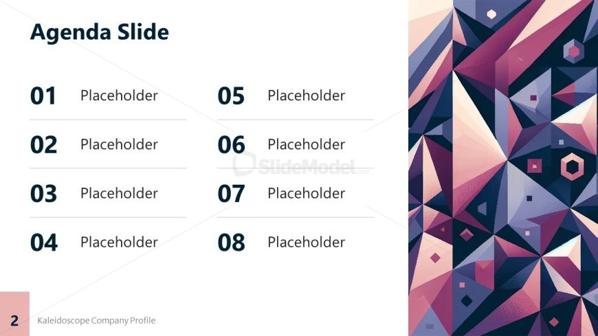 Kaleidoscope Company Profile PPT Slide Template 