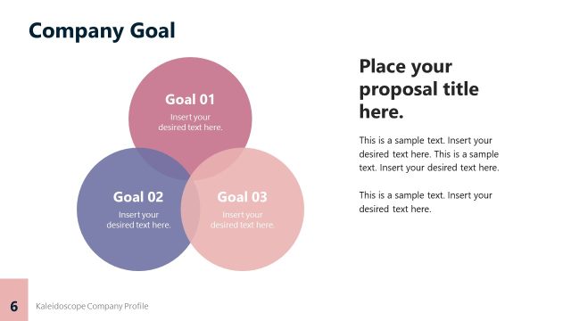 Company Goal Kaleidoscope PowerPoint Template