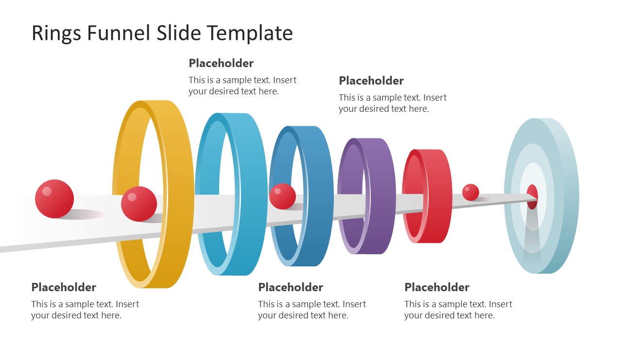Title Slide for Rings Funnel with Goal Target Template 