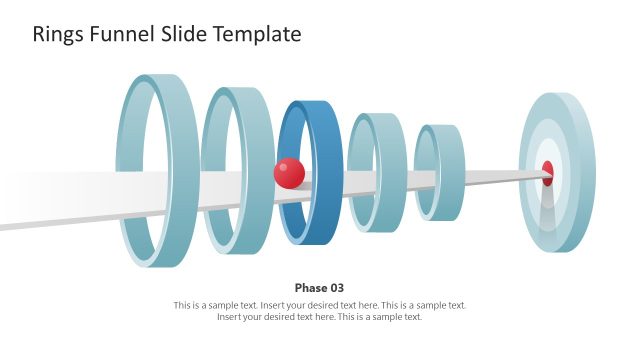 Rings Funnel with Goal Target PPT Slide Template