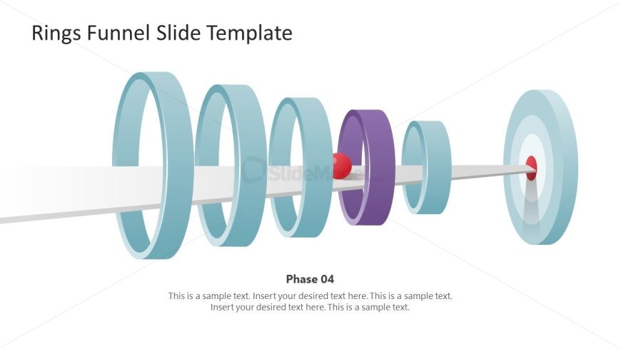 Editable Rings Funnel with Goal Target Slide 