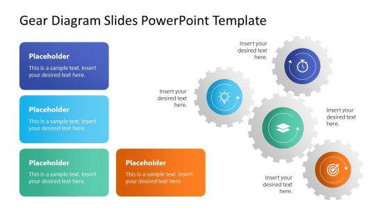 Gear Diagram Slides PowerPoint Template