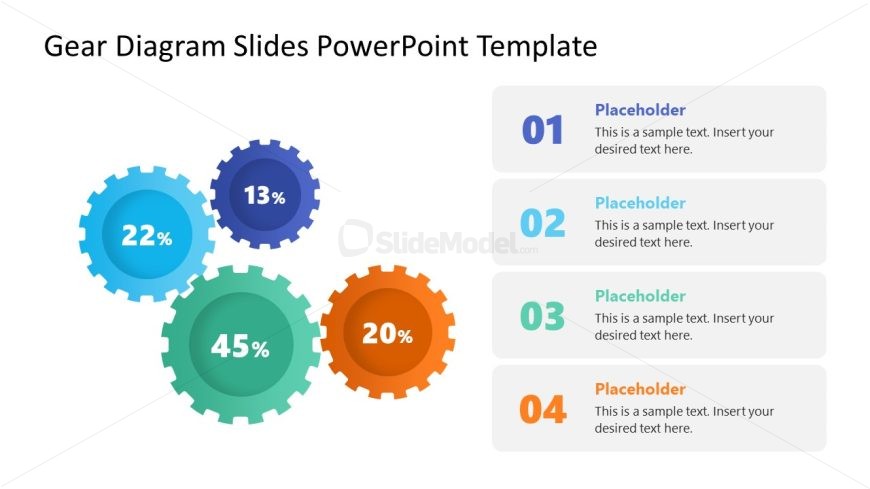 Gear Diagram PPT Slide Template