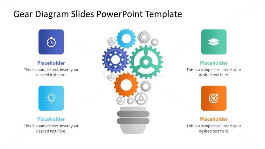 Editable Gear Diagram Slide 