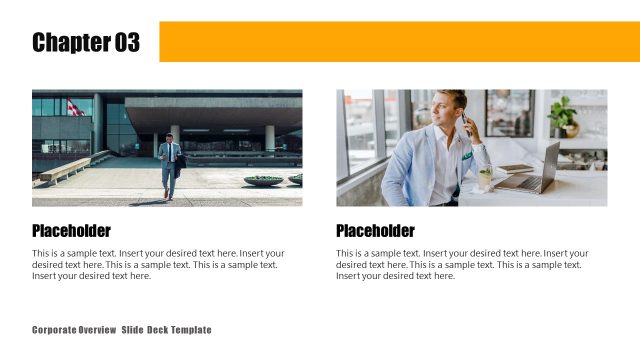 Chapter Three Template Slide – Corporate Overview