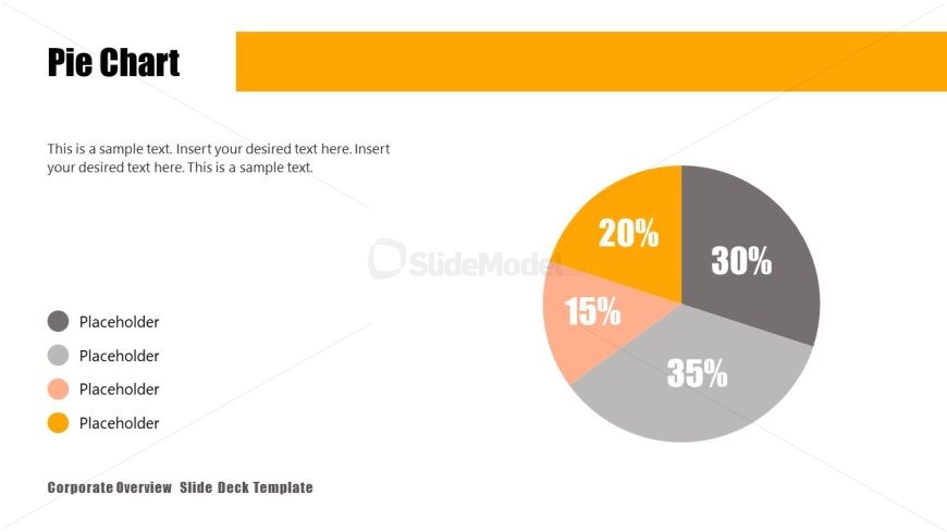 Slide with Pie Chart - Corporate PPT Template 