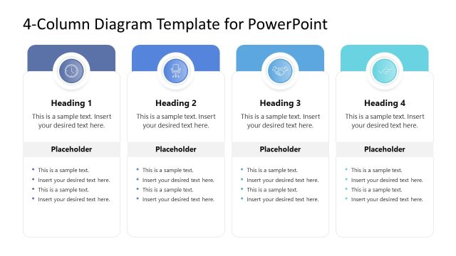 4-Column Diagram PowerPoint Template