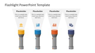 Flashlight Diagram Template Slide