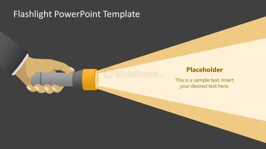 Flashlight Slide Diagram Template 
