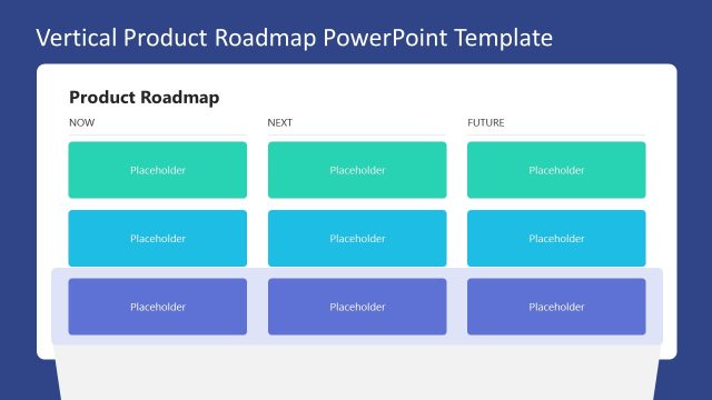 Vertical Product Roadmap PowerPoint Template