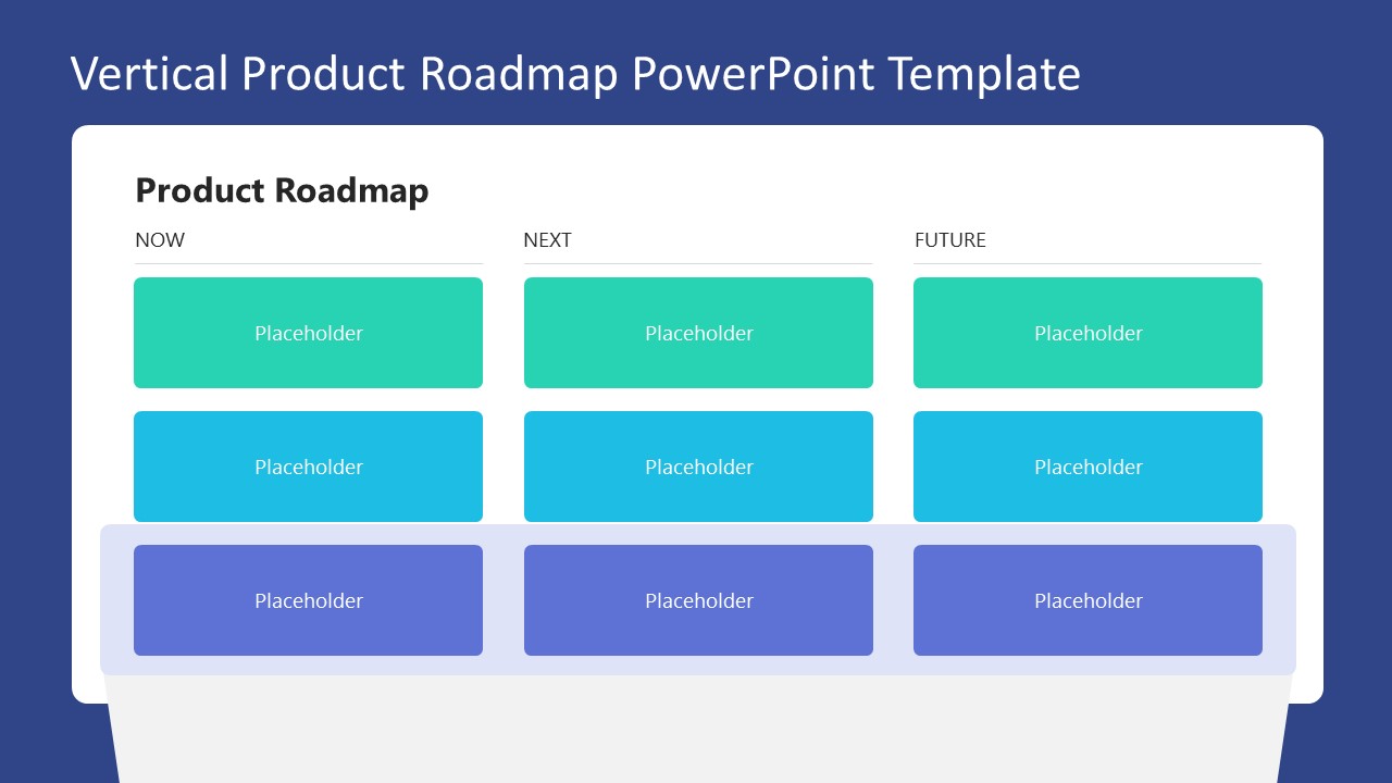 Editable Product Roadmap Slide with Animation