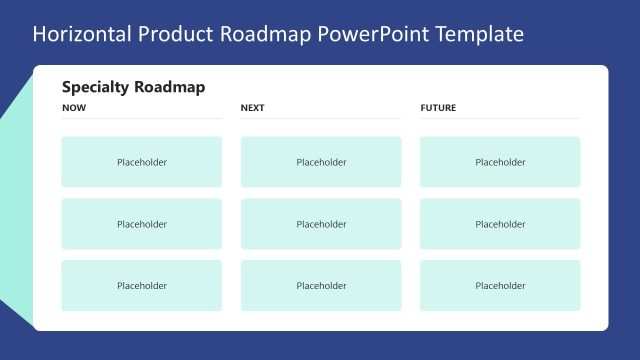 Horizontal Product Roadmap PowerPoint Slide