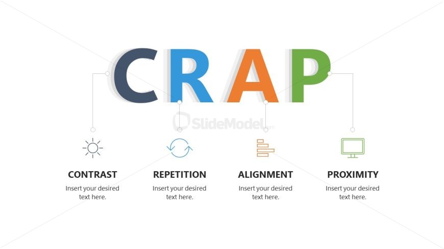 CRAP Presentation Slide Design with Graphical Icons