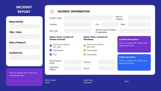 Incident Report PowerPoint Template