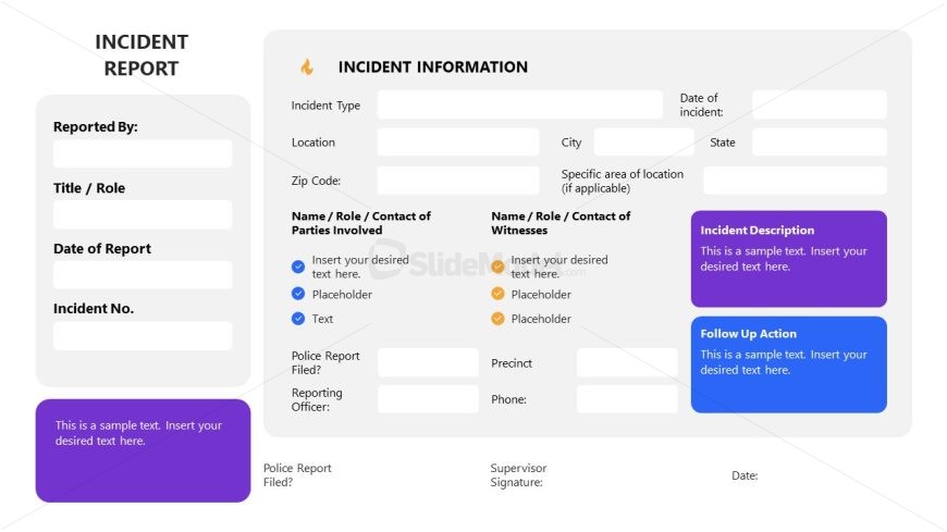 Incident Report Template for PowerPoint