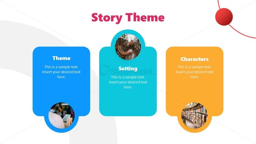 Editable Story Theme Slide for Book Report Presentation