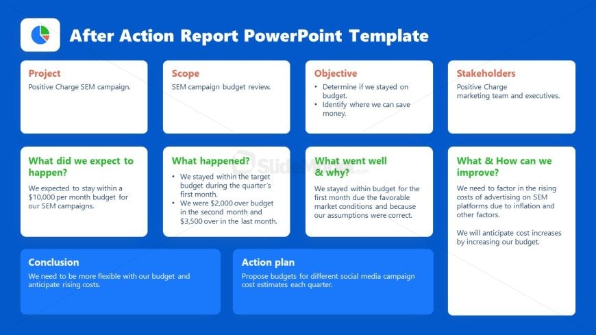 After Action Report PPT Slide Template