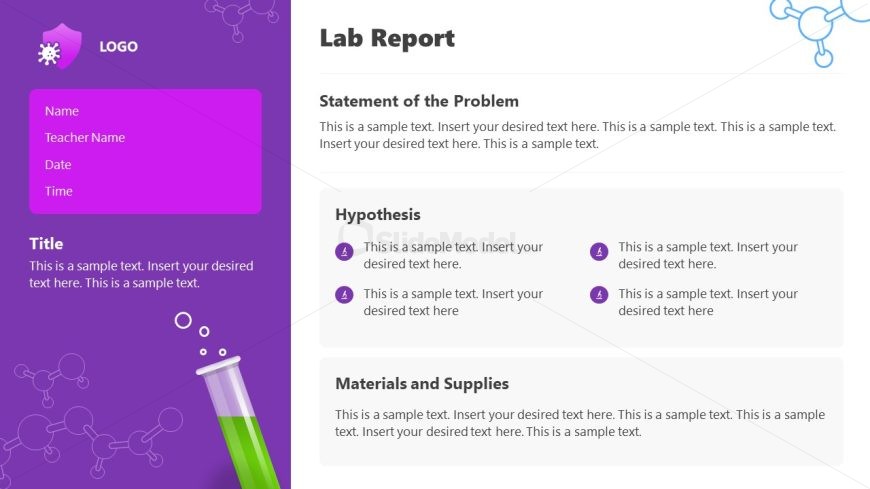 Creative Lab Report Presentation Template