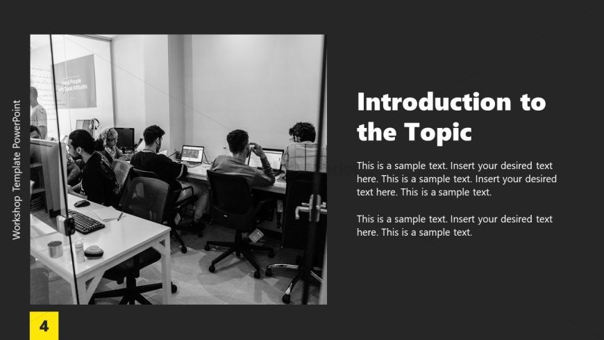PPT Slide Template for Topic Introduction