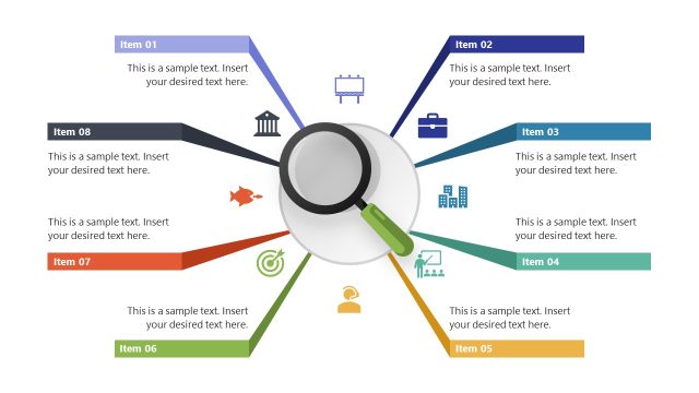 Focus Presentation Diagram with 8 Segments