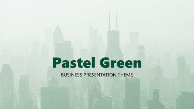 Pastel Green Business Presentation Theme