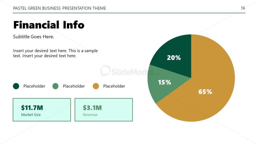 Business PowerPoint Pastel Green Theme Slide