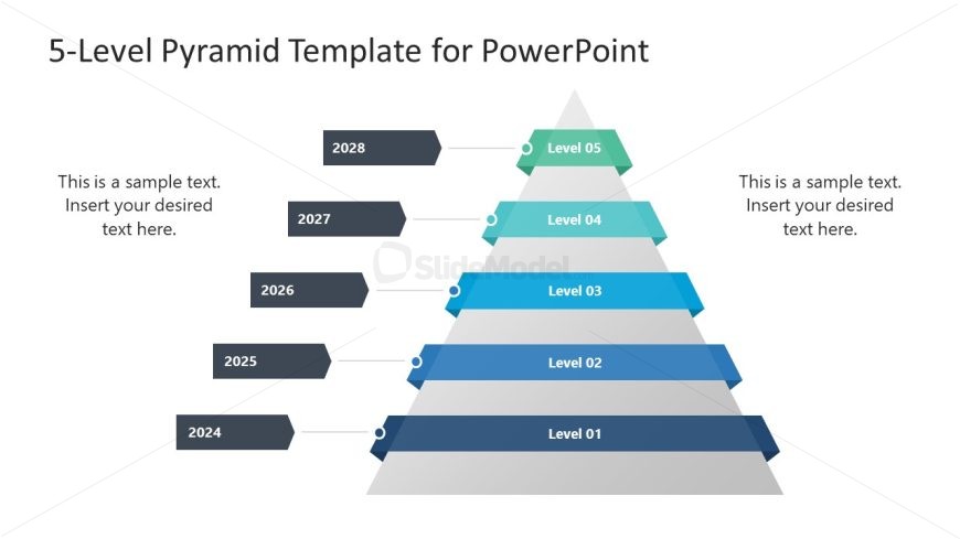 5-Level Pyramid PPT Template