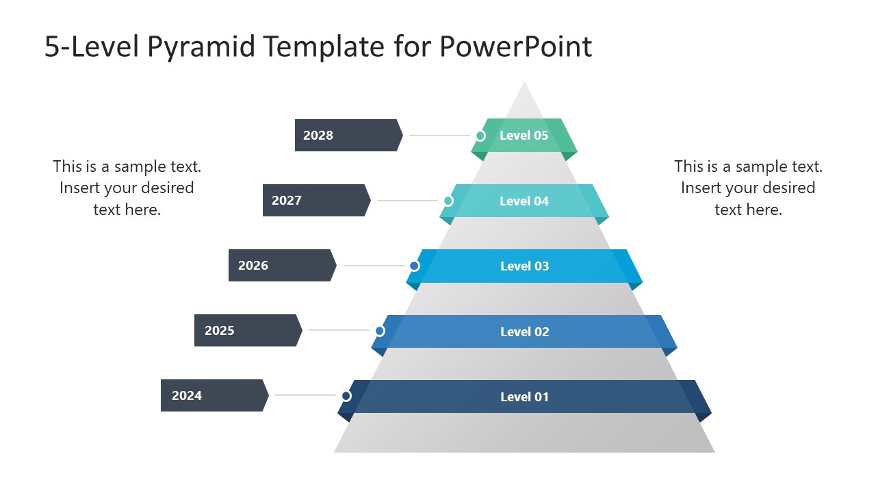 5-Level Pyramid PPT Template