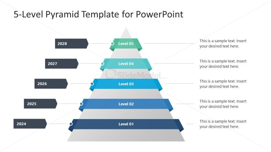 5-Level Pyramid Slide for PowerPoint