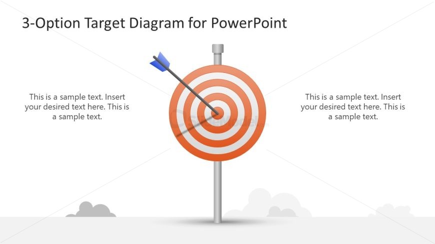 3-Option Target Diagram Presentation Slide