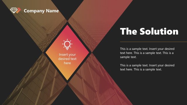 The Solution Slide – Black & Red Business Pitch Deck Slide