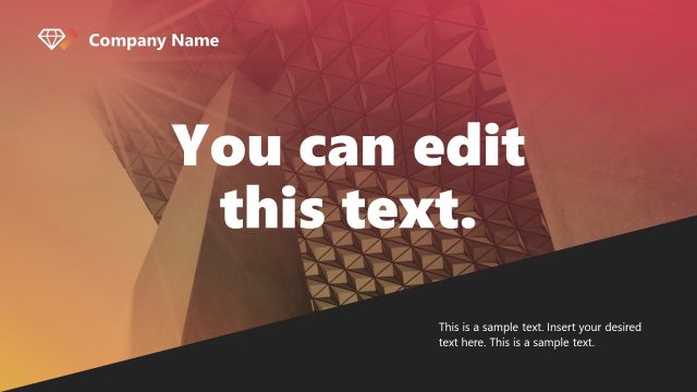 Editable Slide for Black & Red Business Pitch Deck
